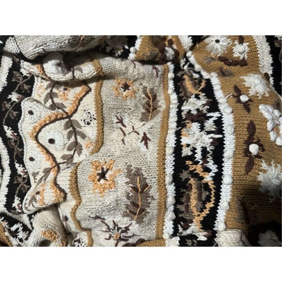 Jennifer Reed fall sweater knitted by hand M - Picture 4 of 8